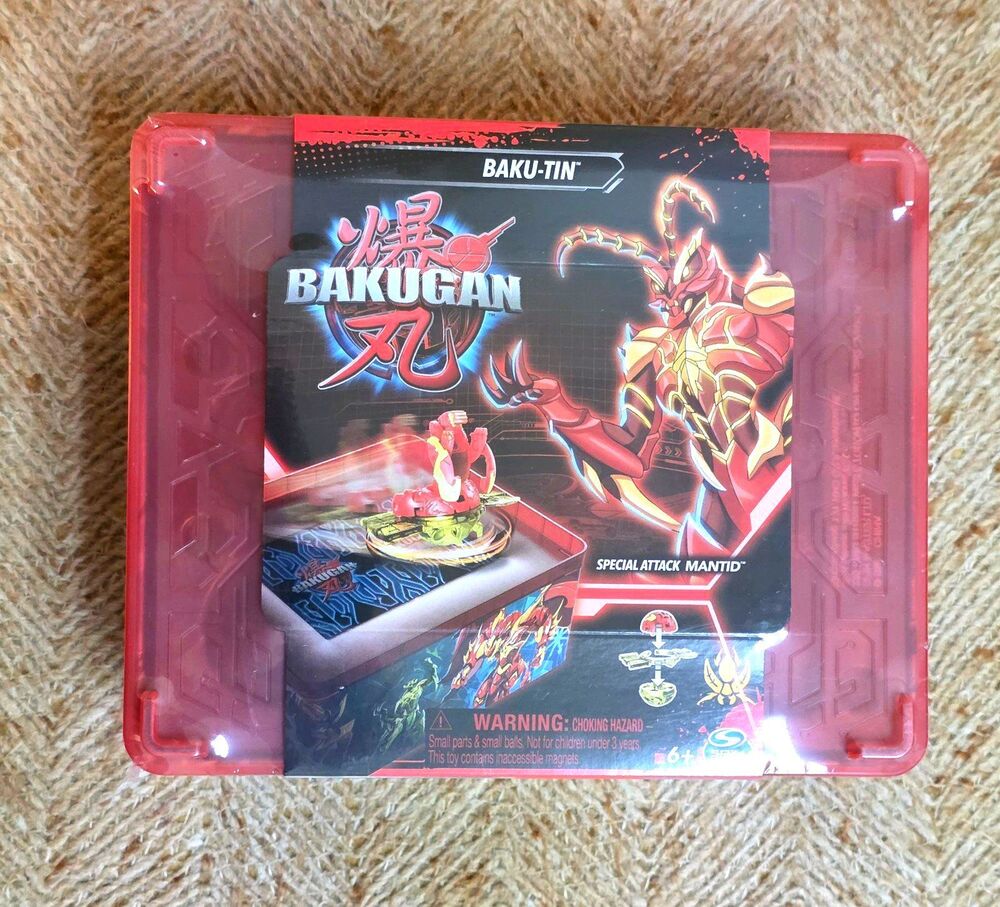 Bakugan Baku-Tin Special Attack Mantid Spin Master Sealed.